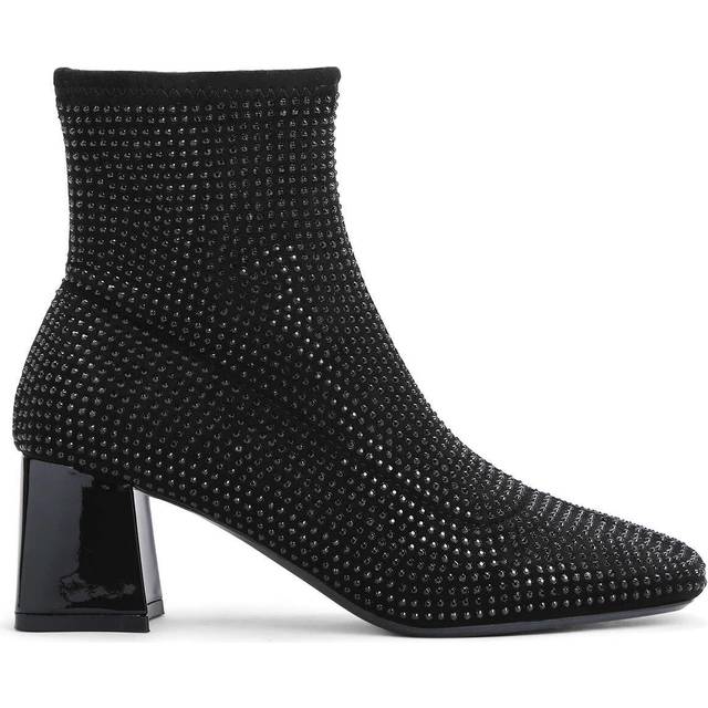 Carvela Women's Ankle Boot Black Textile Quant