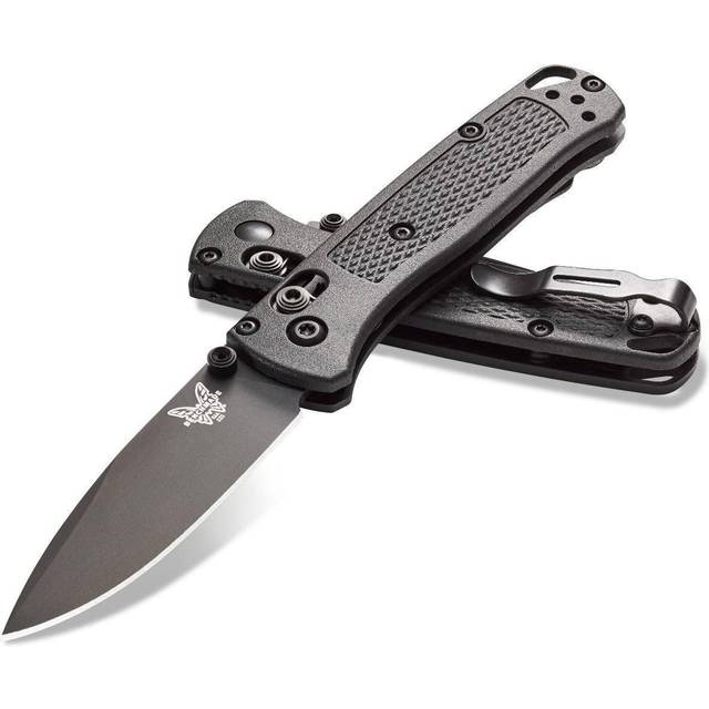 Benchmade Mini Bugout CR- 533BK-2 Manual Open Folding Knife Made in USA, Drop-Point Blade