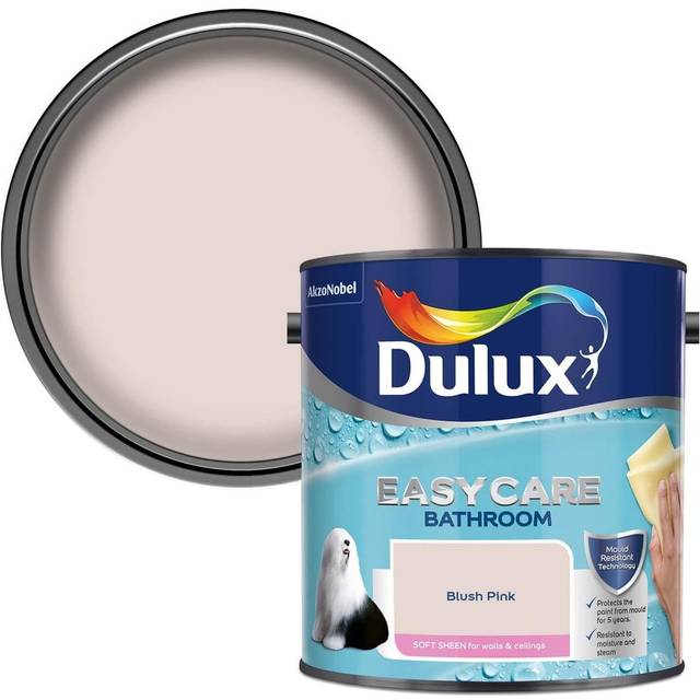 Dulux Easycare Bathroom Soft Sheen Emulsion Paint - Blush Pink - 2.5L