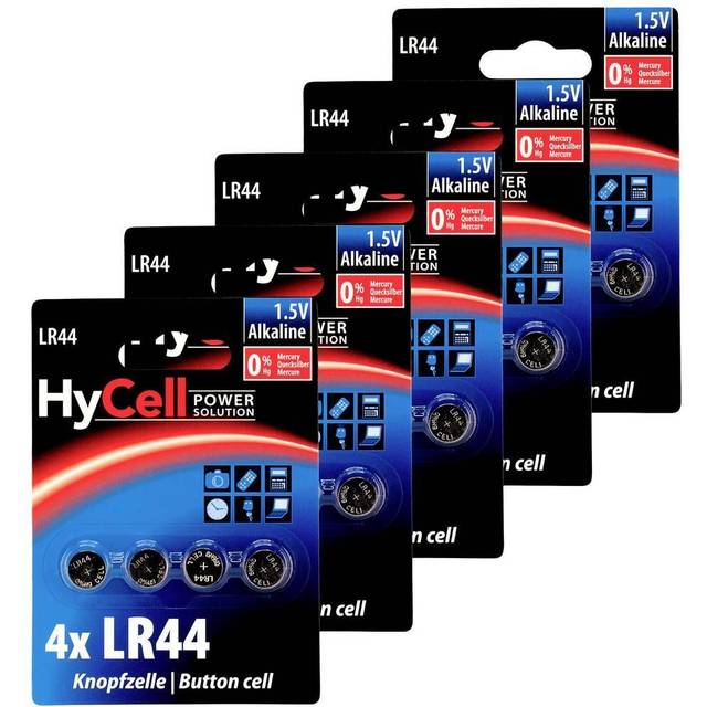Ansmann 1516-0024-590 Button Cell Set LR44 1.5V 20pcs Reliable Bat...