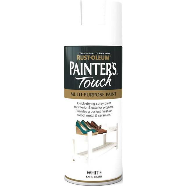 Rust-Oleum Painters Touch Multi-Purpose Paint, White Satin 400ml