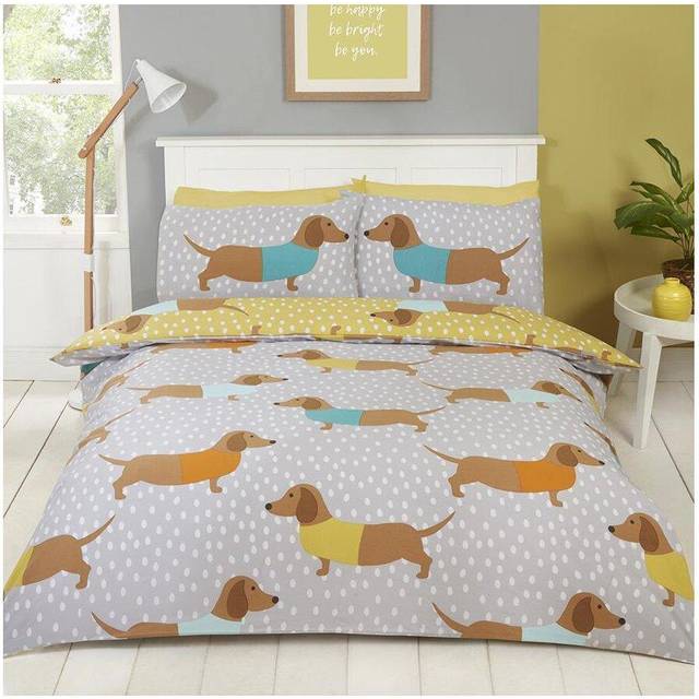 Dolly Dachshund Duvet Set - Single, Multi