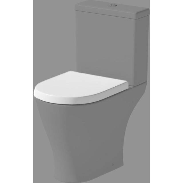 Bathroom Soft Close White WC Toilet Seat D Shape Spare Replacement