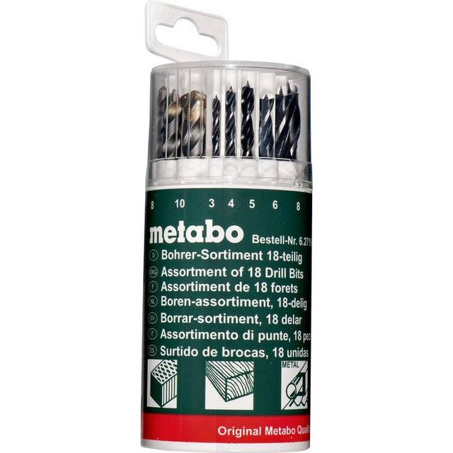 Metabo universal drill bit set 18-piece versatile kit 627190000