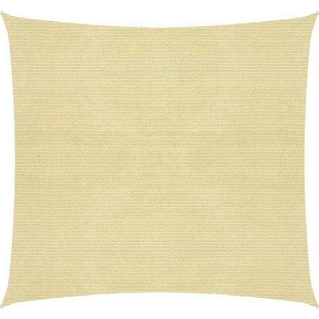 vidaXL Solsegel 160 g/m² beige 5x5 m HDPE