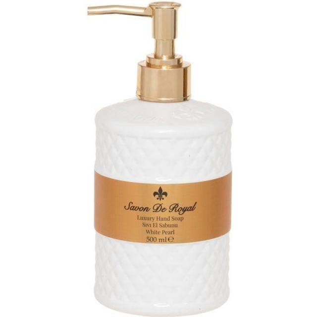 SAVON DE ROYAL Håndsæbe 0,5 liter- hvid/guld 500ml