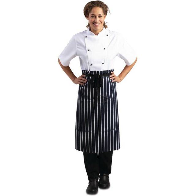 Whites Butchers Waist Apron Blue and White Stripe