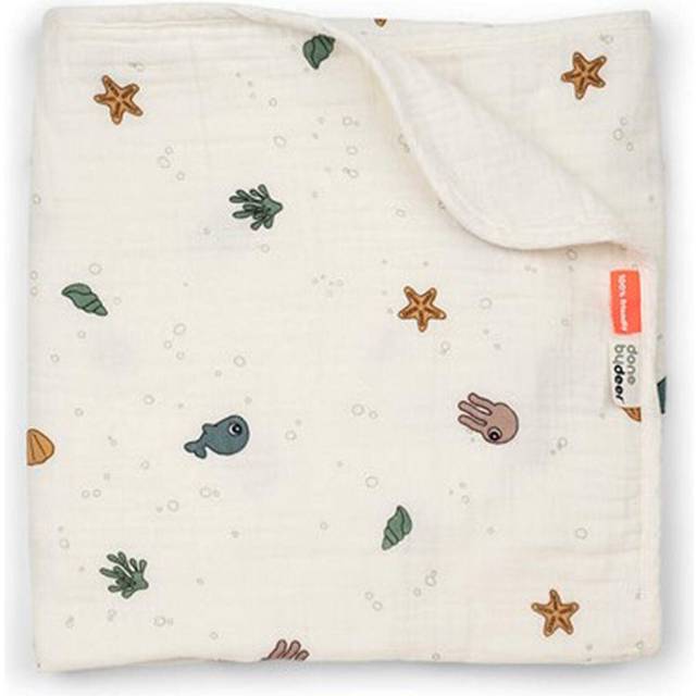 Done by Deer muslinfilt Sea friends Beige - Beige/Sand