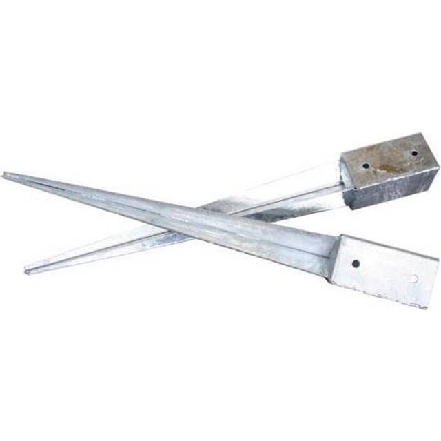 Stolpespyd, galvaniseret, 97 x 97 x 750 mm
