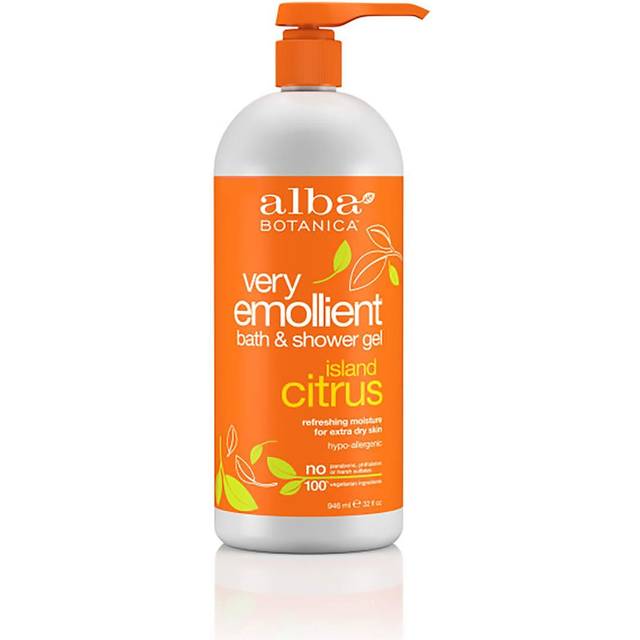 Alba Botanica Very Emollient Bath & Shower Gel Island Citrus 32 fl oz
