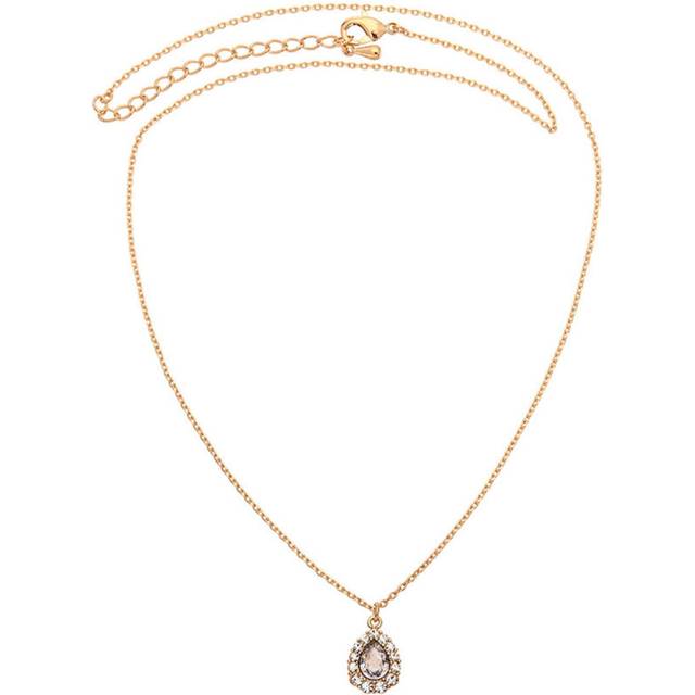 Amelie halsband crystal - Guld (40 – 44 cm)