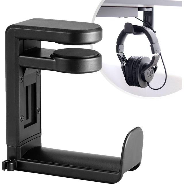 Desire2 Hållare För Hörlur/Headset Svart Monterat På Skrivbordsskiva