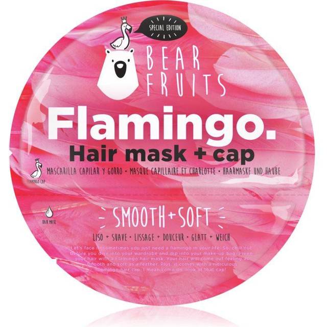 Fruits, Flamingo Smooth & Soft Hair Mask + Shower Cap