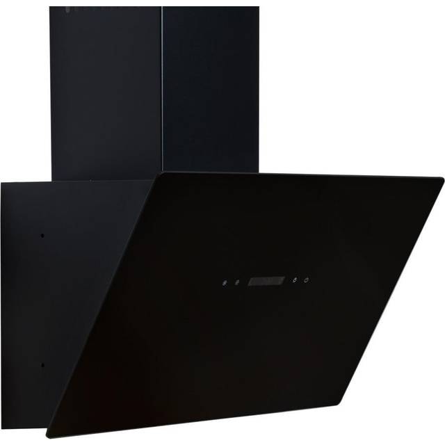 SIA TAG60BL 60cm Black Angled Touch Control Cooker Hood Kitchen Extractor Fan