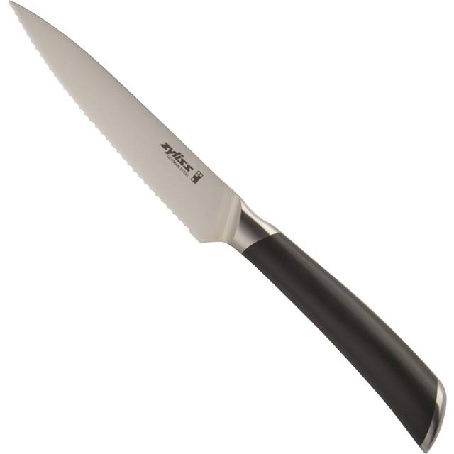 Zyliss Comfort Pro 11 cm grönsakskniv med tandad kant, skalkniv, extra vass tyskt rostfritt stål, antibakteriellt handtag, kökskniv, diskmaskinssäker, 25 års garanti