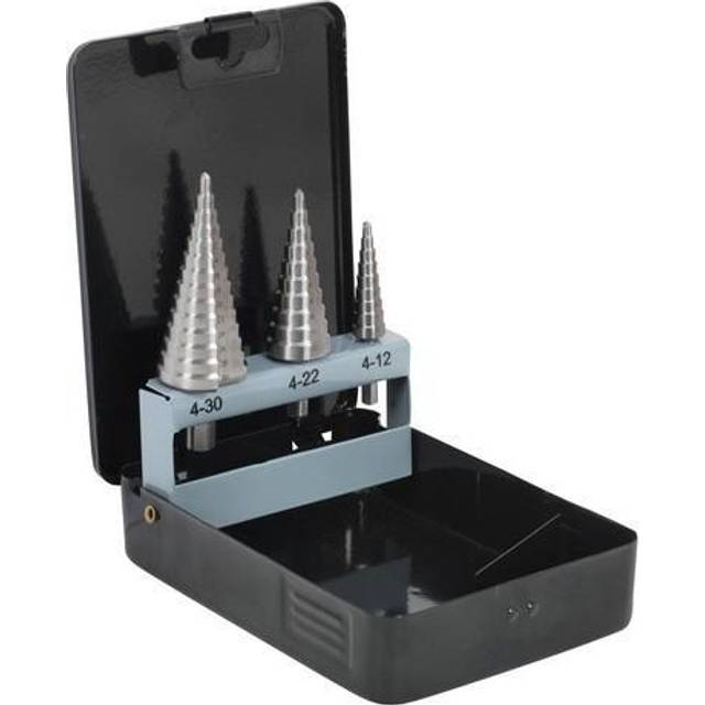 Sealey HSS 4341 Step Drill Bit Set 3PC Double Flute