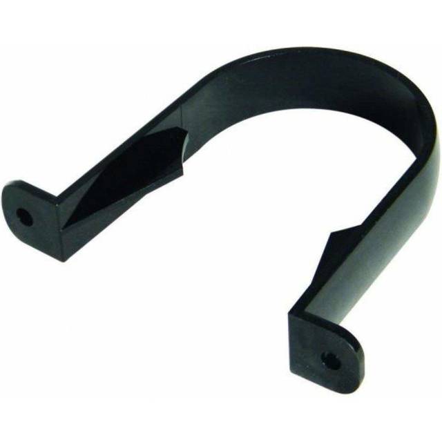 FloPlast Round Downpipe Clip - 68mm Black