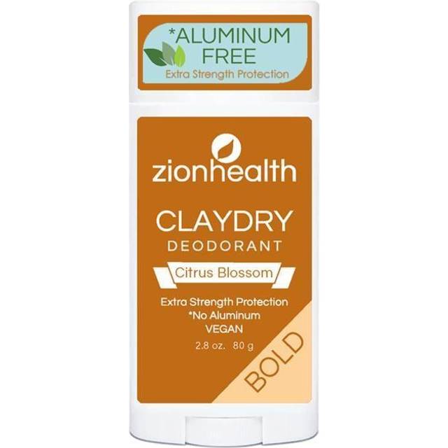 Zion Health Clay Dry Deodorant Aluminum Free Bold - Citrus Blossom 2.8 oz