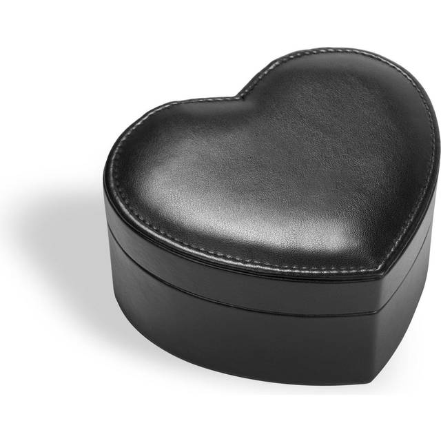 Gillian Jones Heart Shaped Jewellery Box - Black