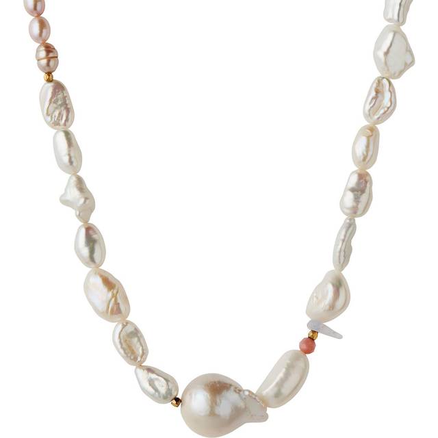 Stine A Chunky Glamour Necklace - Gold/Pearl
