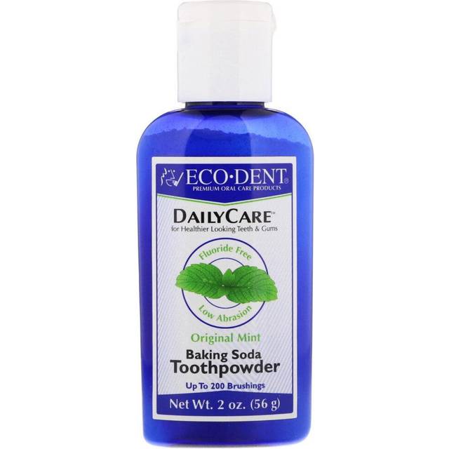Eco-dent DailyCare Baking Soda Toothpowder Fluoride Free Original Mint 2 oz