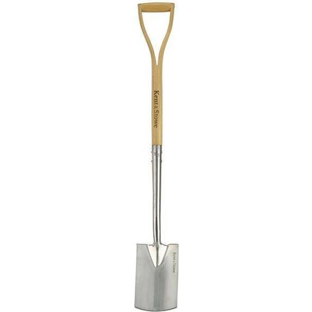 Kent and Stowe Stainless Steel Border Rust Resistant Spade - Buy 1 - Silver