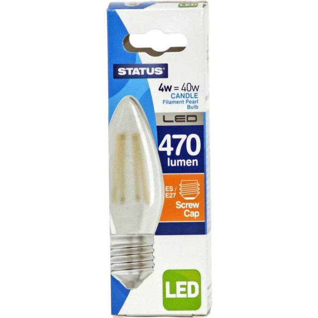 Status 4W Candle LED Pearl Filament Bulb - ES