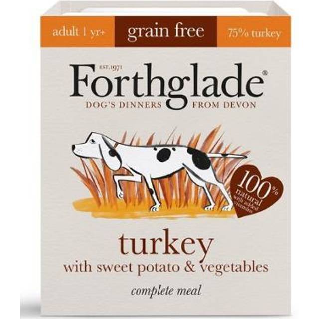 Forthglade Limited Edition Veterans With Dogs Adult Turkey Complete Grain Free Wet Dog Food 395g