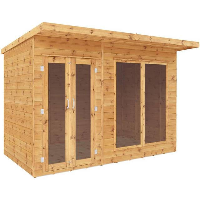 Mercia Maine Pent Timber Summerhouse - 10 x 6ft - Natural
