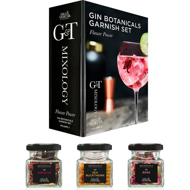Presentask, G&T flower power - Svart