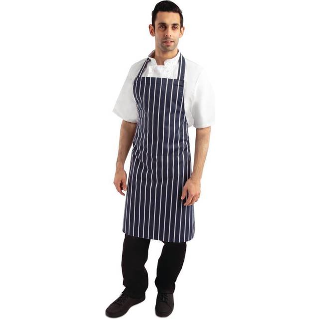Whites Butchers Apron Stripe Blue
