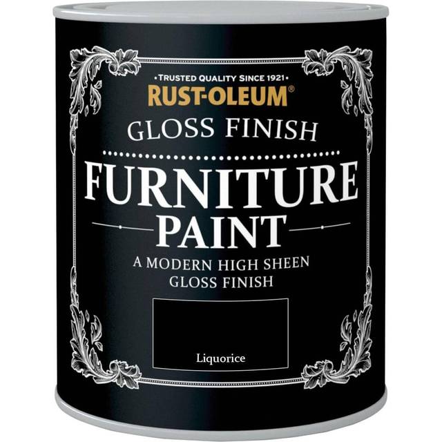 Rust-oleum - Gloss Furniture Paint - Liquorice - 750ML