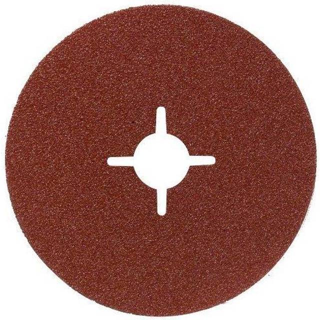 Bosch 2609256244 Fibre Sanding Disc for Angle Grinder Clamped for Wood and Metal 115 mm Disc, 22 mm Bore, 36 Grit