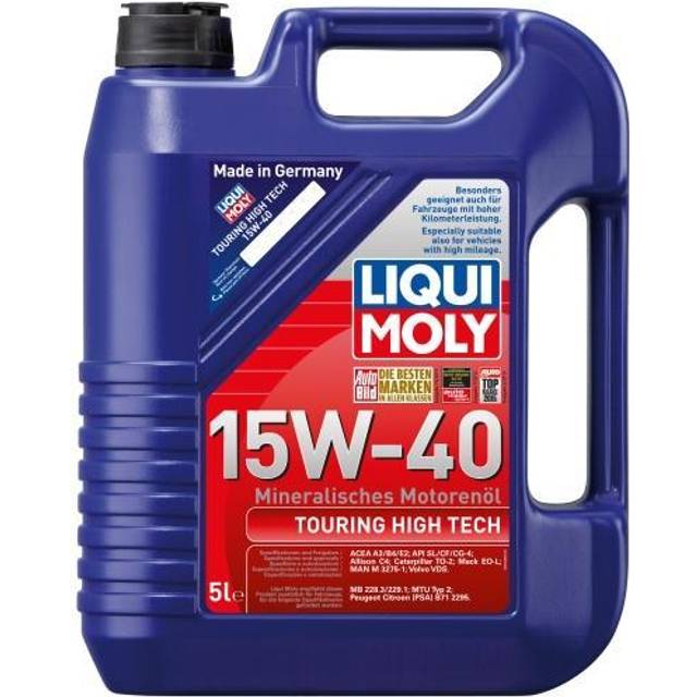 Liqui Moly Touring High Tech 15W-40 5l Motorolja 1096 MERCEDES-BENZ: E-klass T-modell, E-klass Sedan, C-klass Sedan, TOYOTA: Avensis III Kombi