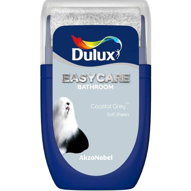 Dulux Easycare Bathroom Paint Tester Pot - Coastal Grey - 30ml