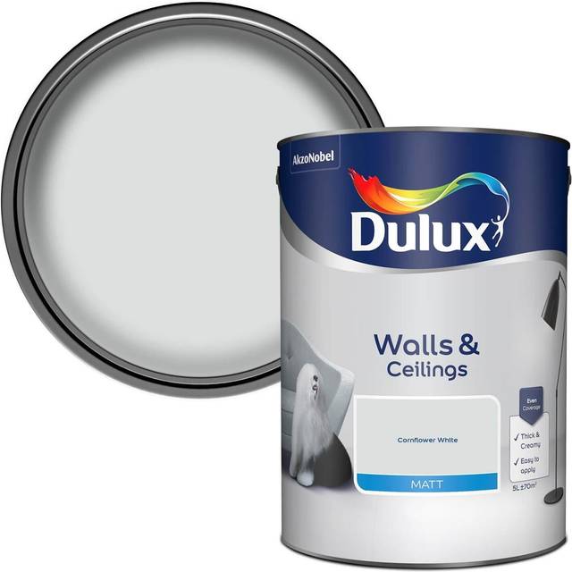 Dulux Matt Emulsion Paint - Cornflower White - 5L