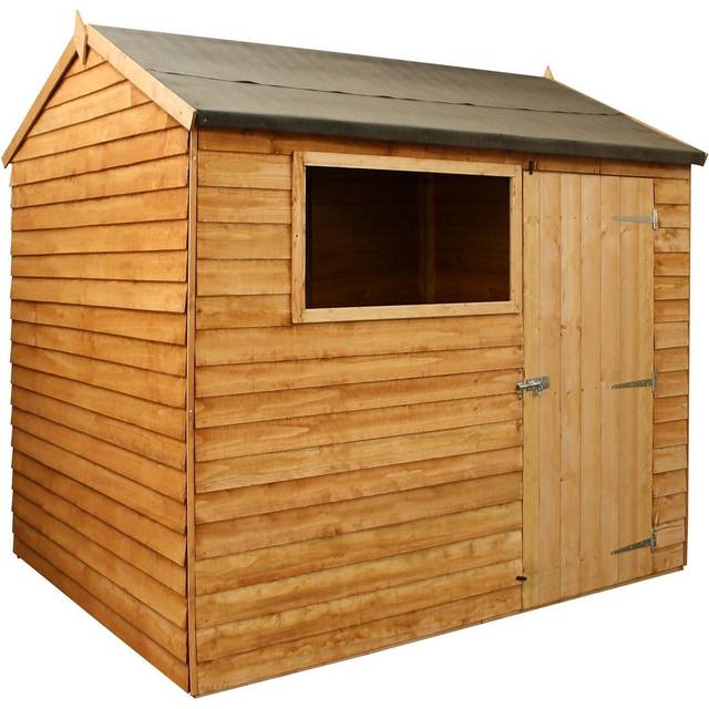 Mercia Value Overlap Reverse Apex Shed 8x6 - Brown