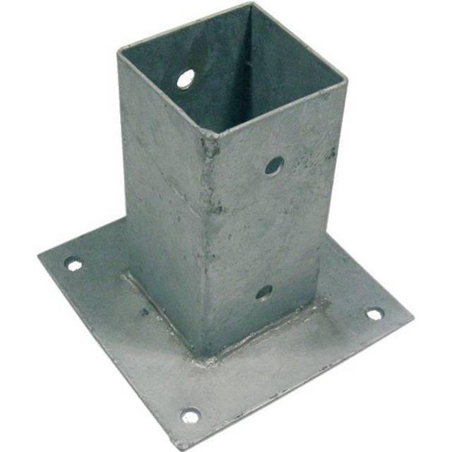 Stolpefod, galvaniseret, 97 x 97 x 150 mm
