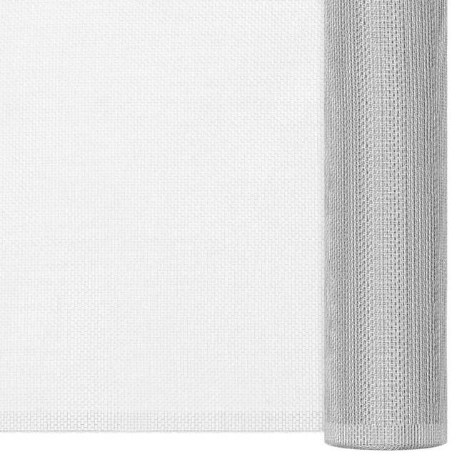 vidaXL Mesh Screen Aluminium 60x1000 cm Silver