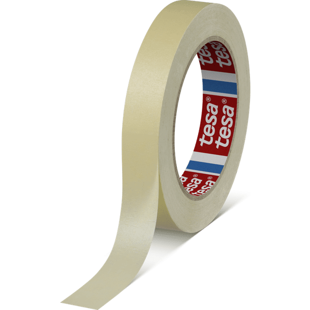 tesa 04329 PV1 Finely CrÃªped Paper Masking Tape 19mm x 50m