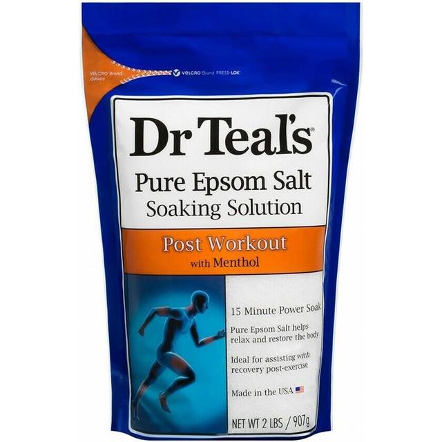 Dr. Teal's  Pure Epsom Salt Soaking Solution  Pre & Post Workout  Citrus & Mint  3 lbs (1.36 kg)
