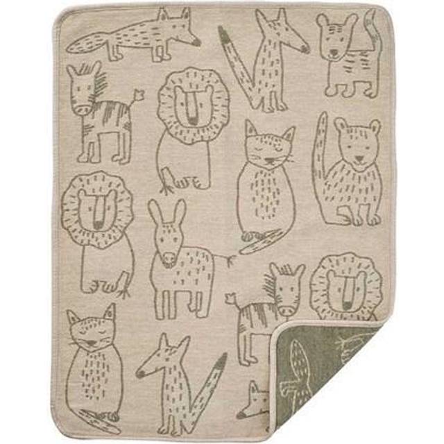 Klippan Yllefabrik Buddies barnfilt 70x90 cm Khaki