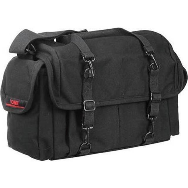Tiffen Domke F-7 Double AF Canvas Shoulder Bag for Two SLR Camera Setups with Adjustable Closures (Black)