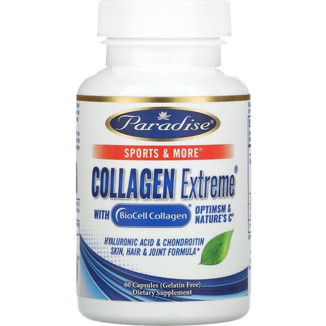 Paradise Herbs  Collagen Extreme® with BioCell Collagen  OptiMSM & Nature's C®  60 Capsules