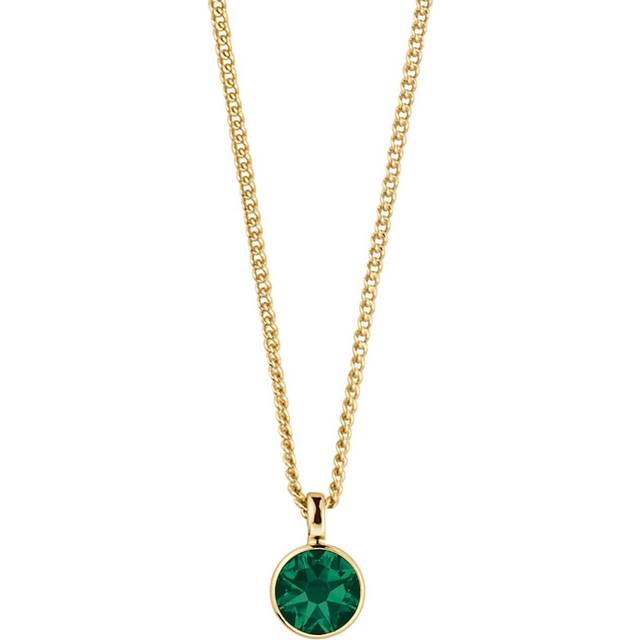 Dyrberg/Kern Ette Halsband, Färg: Guld, Green, Onesize, Kvinna