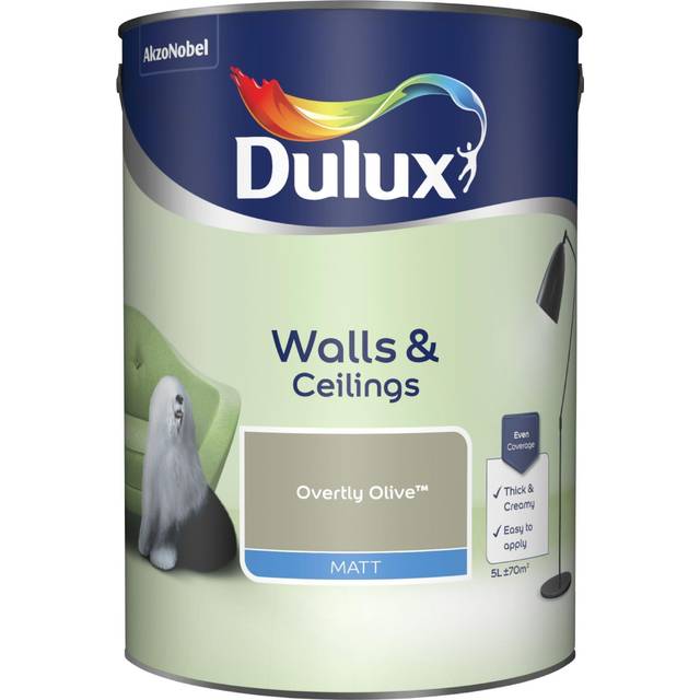 Dulux Matt Emulsion Paint - Overtly Olive - 5L