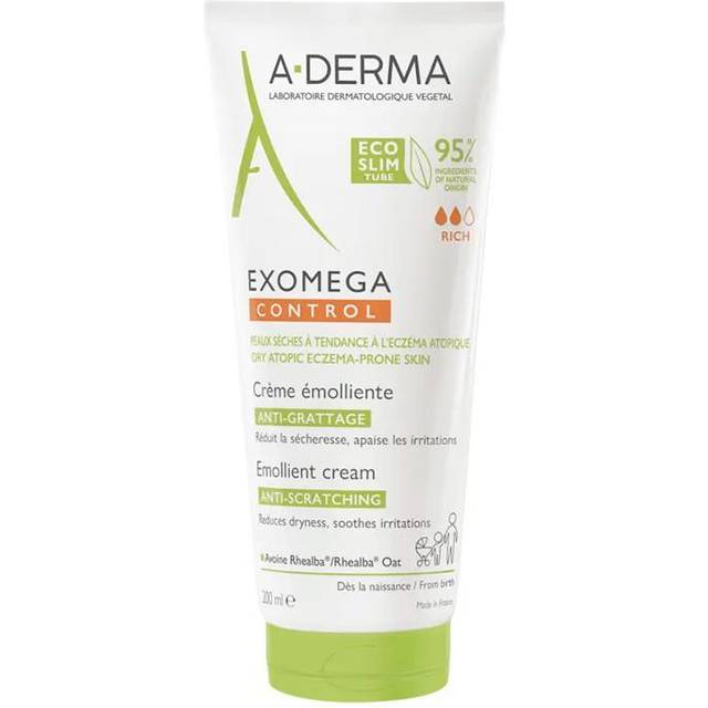 A-Derma Exomega Control Emollient Cream Kroppskräm För mycket torr känslig och atopisk hud 200 ml