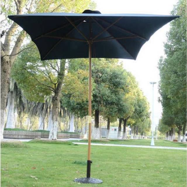 Outsunny Wooden Garden Patio Parasol - Your Stylish Oasis Awaits! | Wowcher