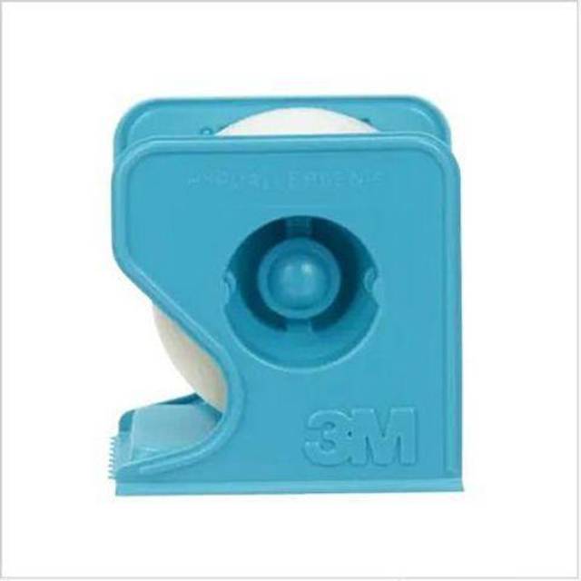 3M Micropore, vit häfta, 9,1 m x 25 mm med blå hållare 12 styck