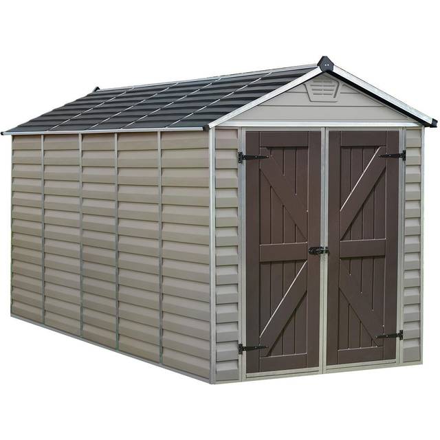 Palram Sheds 6 x 12 Palram - Canopia Skylight Plastic Apex Shed - Tan
